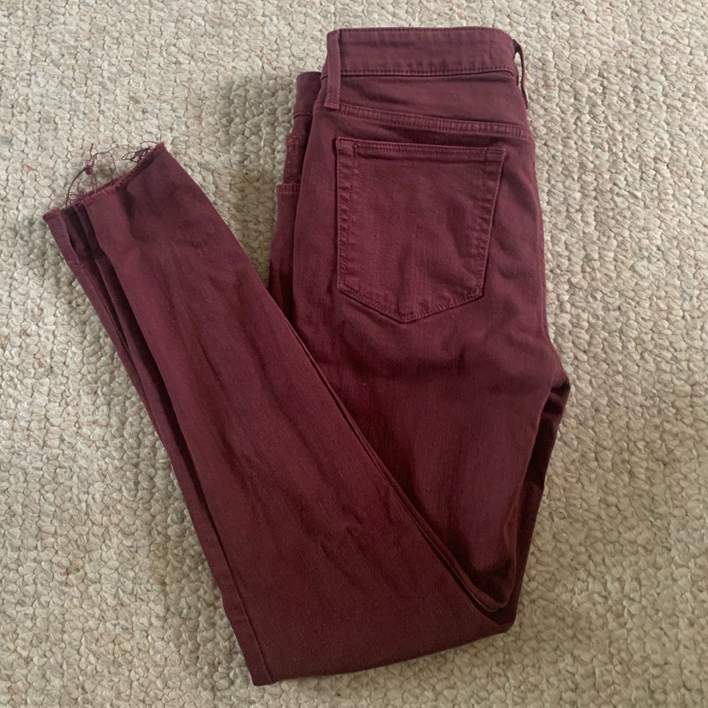 Burgundy Joe’s Jeans Size 27